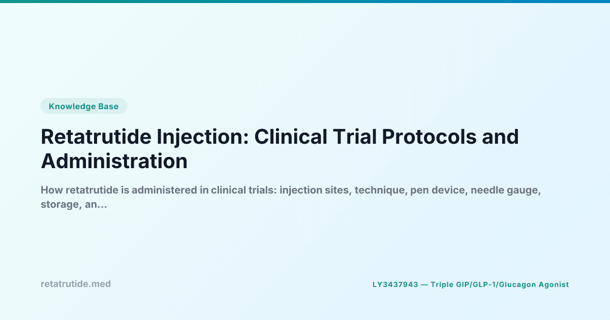 Retrudide Injection Retatrutide Injection Guide: How It's Administered | Retatrutide ...